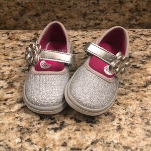 Stride Rite size 4 girl glitter shoes.